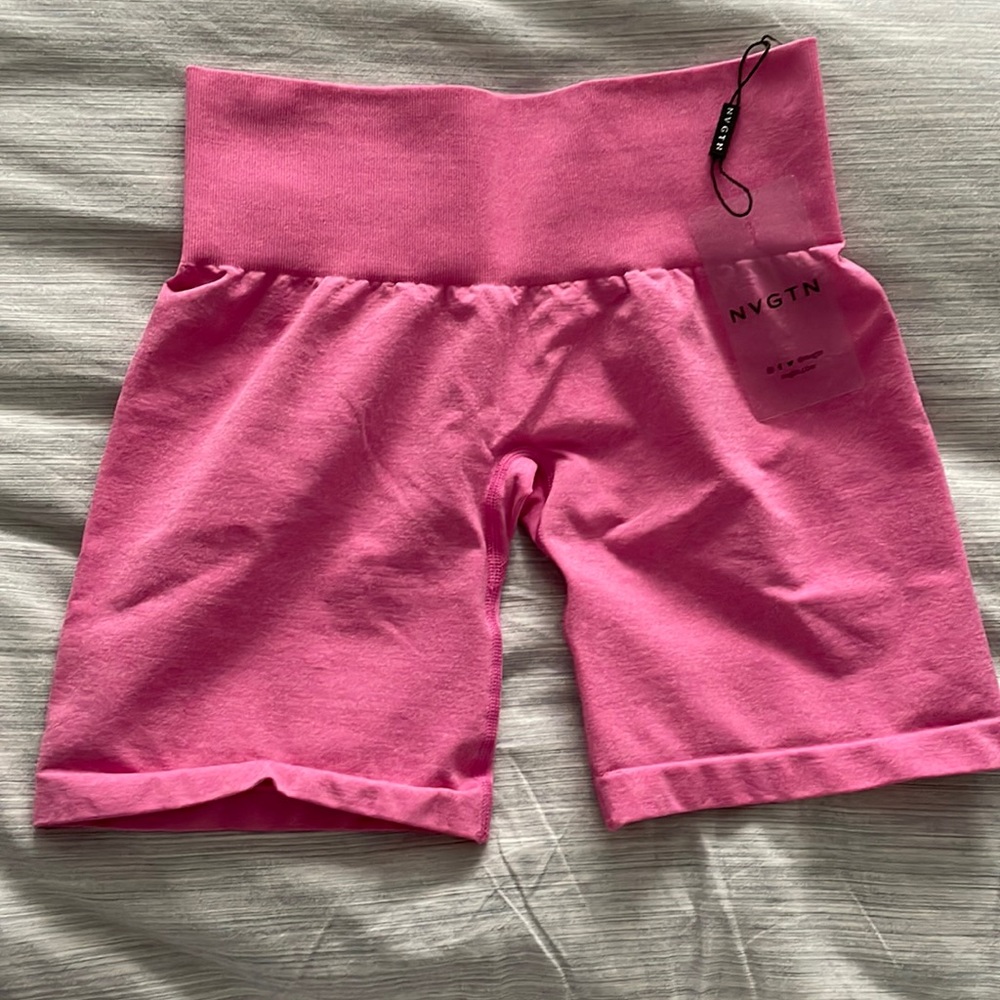 hot pink NVGTN shorts